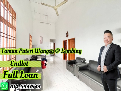 Jalan Lembing/ Taman Puteri Wangsa/Single Storey/ End lot/ Full Loan/ Market Cheapest/ Ulu Tiram