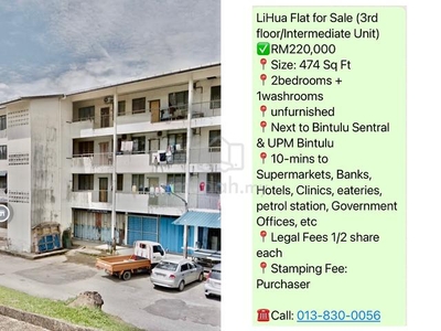 LiHua Flat for sale BINTULU