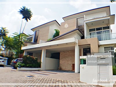 Double storey semi detached house with open layout