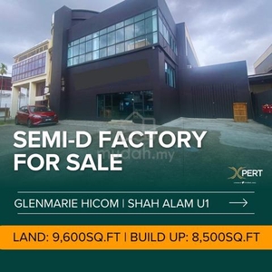 9600sf Semi D Factory Glenmarie U1 Shah Alam [freehold]