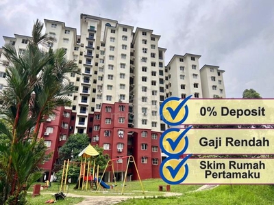 Apartment Buginvilla 672sqft Bukit Beruntung Rawang Lift & Security