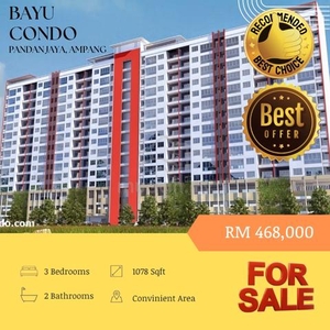 【Best Deal, Rumah Murah KL】Bayu Condo @ Pandan Jaya, Ampang for SALE
