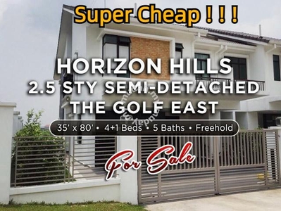 Brand New Unit Horizon Hills Golf East 2.5 Storey Semi-D Super Cheap