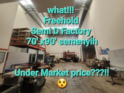 Freehold Cheap big factory for Sales in beranang
