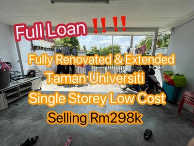 Full Loan Fully Renovated Taman Universiti for sell