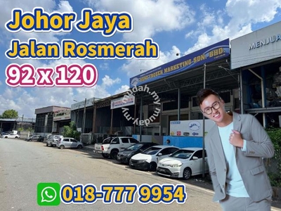 Johor Jaya JLN Rosmerah 2 UNITs COMBINED Teres Factory Johor Bahru JB