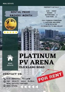 【Nice Unit, Sewa Murah KL】Platinum PV Arena @ Old Klang Road for RENT