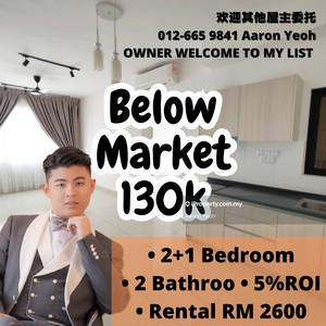 Parc 3 Below Market 130k / 865sf 3 Room 599k / MRT LRT Maluri