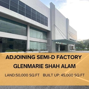 Prime Location 2 Adjoining Semi D Factory Glenmarie Shah Alam