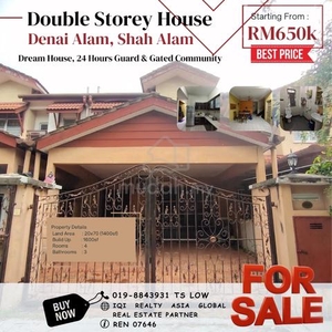 【Rumah Murah Shah Alam】Double Storey House, Denai Alam (Jasmin)