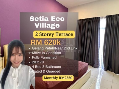 Setia Eco Village/Gelang Patah/ Low Downpayment/ Move in Condition