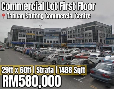 Tabuan Stutong Commercial Centre Renovated 1st Floor 1488 sqft