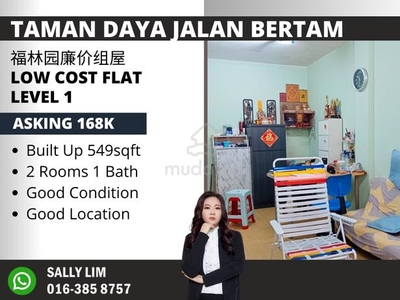 Taman Daya Jalan Bertam Low Cost Flat Level 1 Good Condition