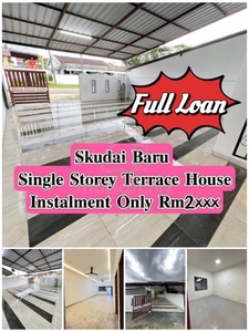 Taman Skudai Baru Single Storey Terrace Jalan Zapin Full Loan