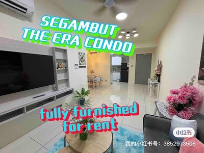 The era condo ,segambut,kl ,fully furnished, 2 carpark,kitchen cabinet