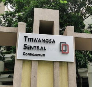 titiwangsa sentral condominium, fully furnished , near lrt for rent