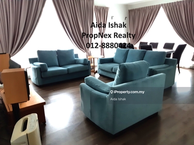 Fully furnished and well kept unit on mid floor. For Rent.