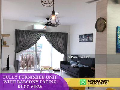 Fully Furnished Unit With Balcony Facing KLCC View