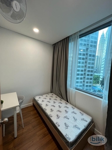UTILITIES INCLUDED!! NEWLY RENOVATED I FULLY FURNISHED I COMFORTABLE SINGLE ROOM WITH FULL SIZE BIG WINDOW KLCC VIEW