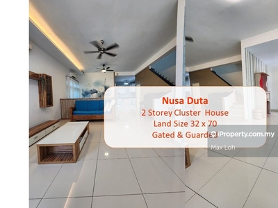 Taman Nusa Duta, 2 Storey Cluster, Gated & Guarded