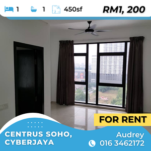 Partly furnished studio for rent!