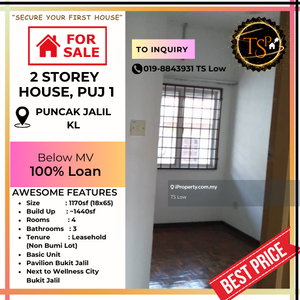 2 Storey House @ Puncak Jalil , Seri Kembangan, Bukit Jalil, Below Mv