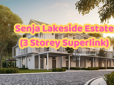 Cheapest In Market 3 Storey Superlink House @ Senja Lakeside Estate