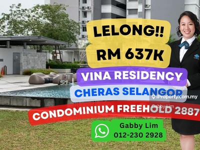 Lelong Super Cheap Condominium @ Vina Residency Cheras Selangor