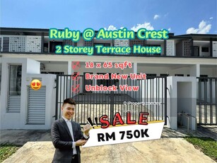 Ruby Austin Crest Double Storey Terrace House Brand New Unit