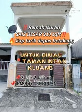 Taman Intan Kluang Double Storey Low Cost Fully Extended For Sale