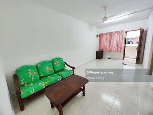 Teratai Flat Partial Furnished with 3 air con for Rent