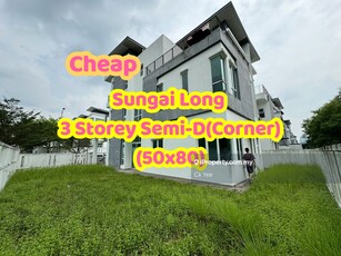 Brand New Corner Lot 3 Storey Semi-D @ Suria Villa Sg Long