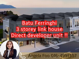 Ferringhi Hill Batu Ferringhi Landed 3 storrey link house,no agent fee