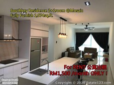 Southkey Mosaic Residence 2+1room Full Furnish JB Town