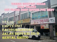Taman Bestari Indah 1st Floor Shop Office Ulu Tiram