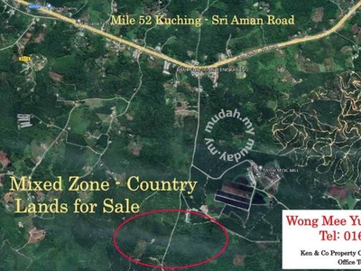 Mixed Zone Country Land at 52 Mile Kuching Sri Aman Road For Sale