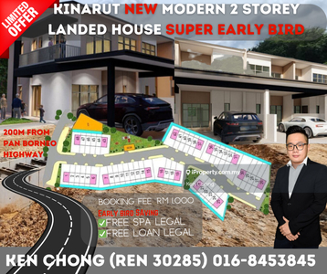 Kinarut ceria 3 modern landed house beside pan borneo highway