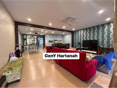 Partially Furnished Double Storey Nusaputra For Rent Nice Unit