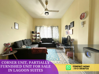 Corner Unit, Partially Furnished Unit For Sale In Lagoon Suites