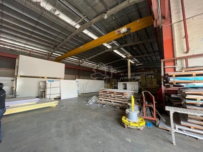 Desa Cemerlang Detached Factory with Overhead Crane & Extended