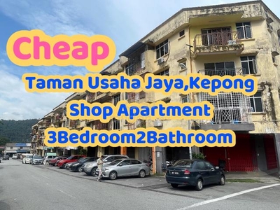 FullLoan✅Shop Apartment Taman Usaha Jaya Kepong Paling Murah Di Market