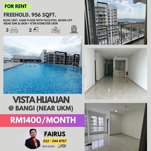 Rent : Apartment Vista Hijauan @ Bangi (near GMI/UKM)