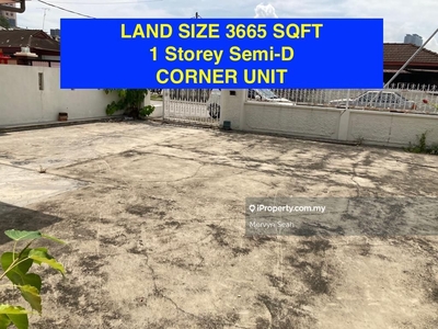 Solok Batu Lanchang 1 Storey Semi d 3665 Sqft Corner Unit Good Deal