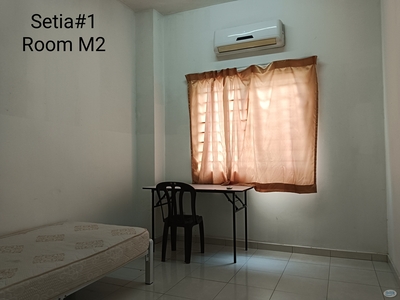 One Month Deposit Only Middle Room in Setia Indah, Setia Alam with Free WIFI