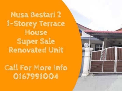 3 bedroom 1-sty Terrace/Link House for sale in Johor Bahru