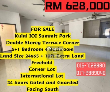 Bandar Putra Kulai Gate B Summit Park Home 2 Storey End Lot For Sale Indahpura Sri Putri Saleng