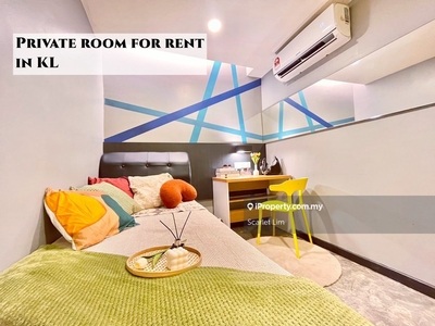 Private Bedroom for rent in KL 2mins walk to monorail