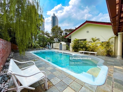 Swimming pool with huge land 1 Storey Bungalow @ Bangsar KL