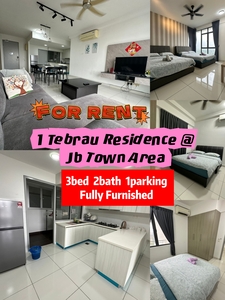 1 Tebrau Residence 3bed 2bath Fully Furnished
