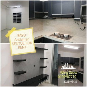 BAYU Andaman residensi SENTUL for Rent build in kitchen cabinet Block A really move in